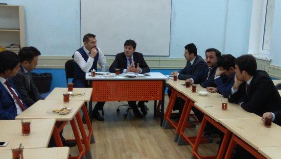 Eğitim Müşavirimiz Taşkent Türk İlkokulu/Ortaokulu öğretmenleri ile toplantı yaptı.